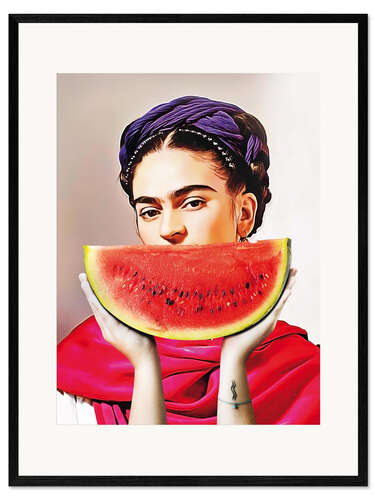 Stampa artistica con cornice Watermelon Frida