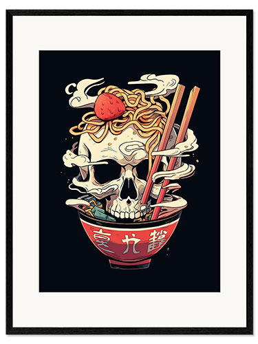Plakat artystyczny premium w ramie Ramen of Death