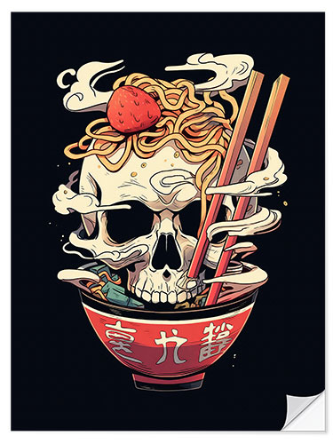 Selvklebende plakat Ramen of Death