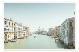 Poster Canal Grande und Santa Maria della Salute, Venedig