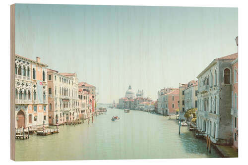 Wood print Grand Canal and Santa Maria della Salute, Venice