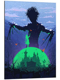 Aluminium print Edward Scissorhands