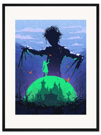 Gerahmter Kunstdruck Edward mit den Scherenhänden