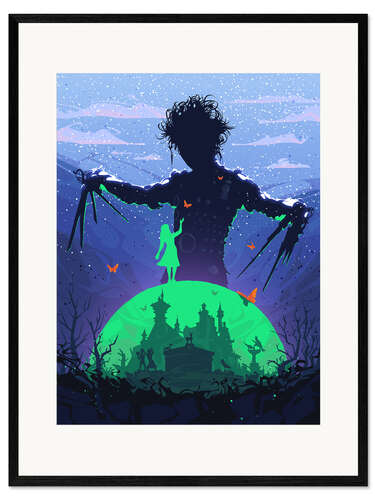 Ingelijste kunstdruk Edward Scissorhands