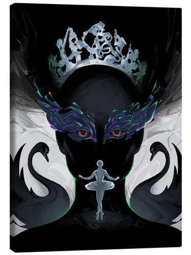 Canvastavla Black Swan