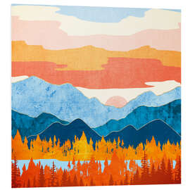 Foam board print Autumn in the Mountains