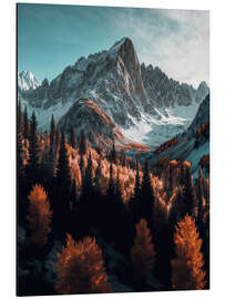 Magnettafel Früher Schnee im Herbst