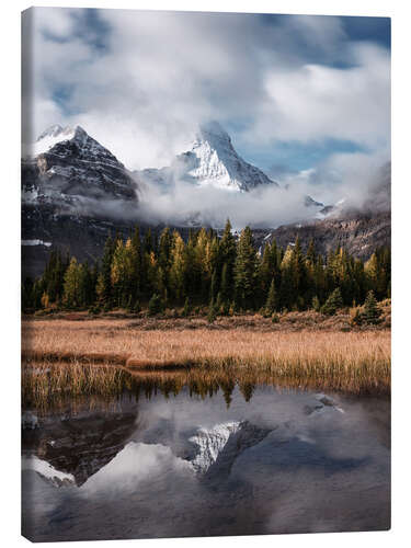 Leinwandbild Mountain Reflection