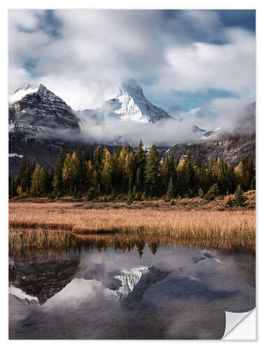 Naklejka na ścianę Mountain Reflection