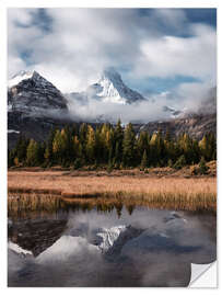 Wandsticker Mountain Reflection