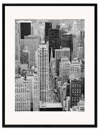 Impression artistique encadrée New York Skyscrapers
