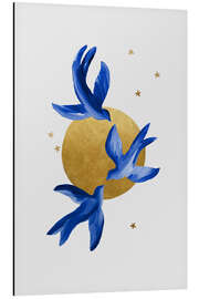 Magnettafel Drei Bleuen Schwalben