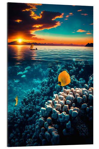 Galleriprint Tropical Seascape amd Sunset