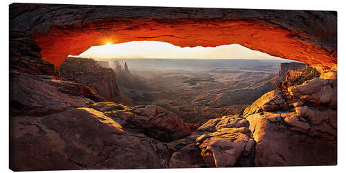 Canvas print Mesa Arch View