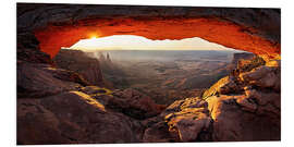 Foam board print Mesa Arch View