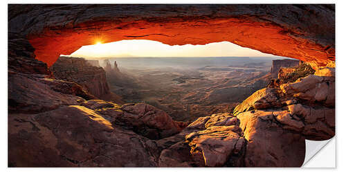 Sticker mural Mesa Arch View