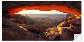 Sticker mural Mesa Arch View