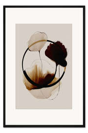 Gerahmter Kunstdruck Halo Flowers