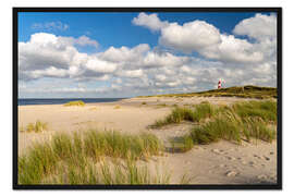 Gerahmter Kunstdruck Sylt Leuchtturm