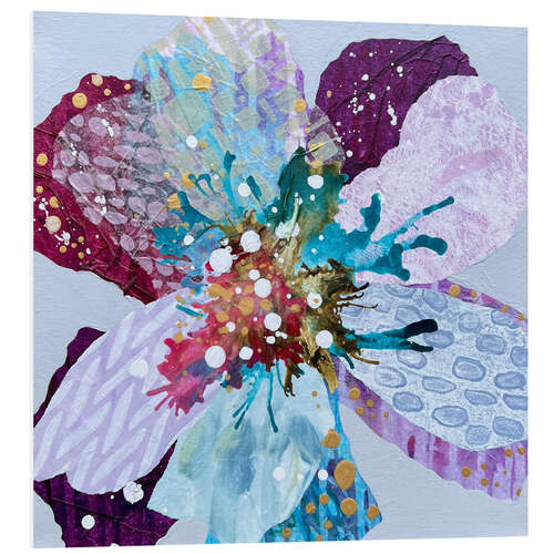 Foam board print Pastel Flower I