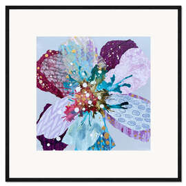 Inramat konsttryck Pastel Flower I