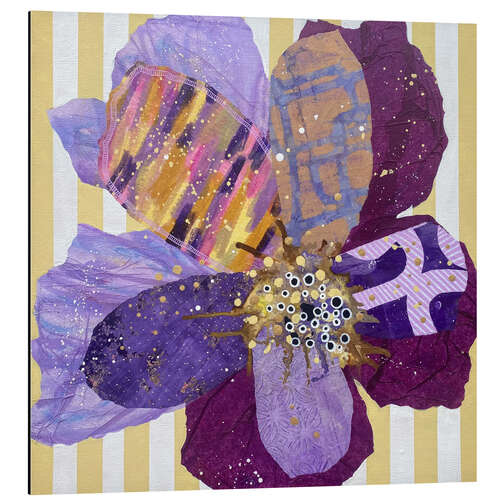 Cuadro de aluminio Let's Play in the Flower Garden - Violet