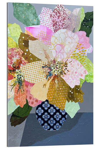 Gallery print Abstract Patchwork Daisies