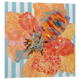 Foam board print Let's Play in the Flower Garden - Orange