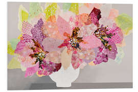 Foam board print Pink Flowers in a Vase