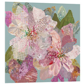 Foam board print Pink Flower Bouquet