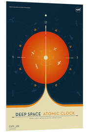 Stampa su PVC Deep Space Atomic Clock, Orange