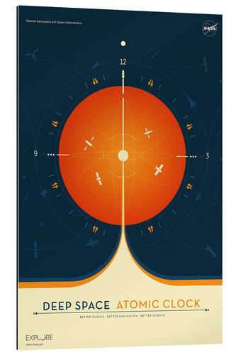 Gallery print Deep Space Atomic Clock, Orange