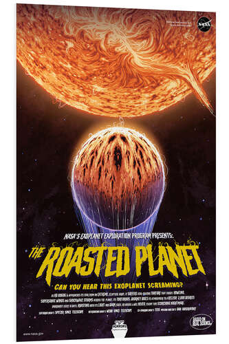 Print på skumplade The Roasted Planet