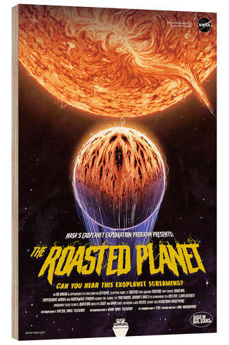 Holzbild The Roasted Planet