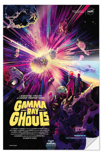 Selvklebende plakat Gamma Ray Ghouls