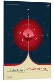 Magnettafel Deep Space Atomic Clock, Rot