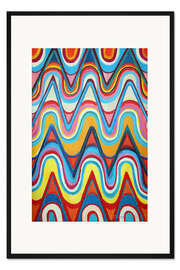 Gerahmter Kunstdruck Waves