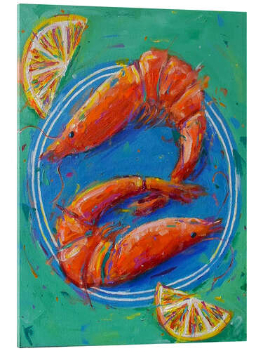 Acrylic print Prawns