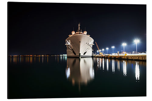 Alubild Yacht Reflexion