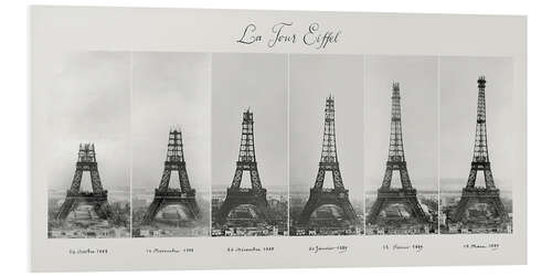 Foam board print The Construction of the Eiffel Tower