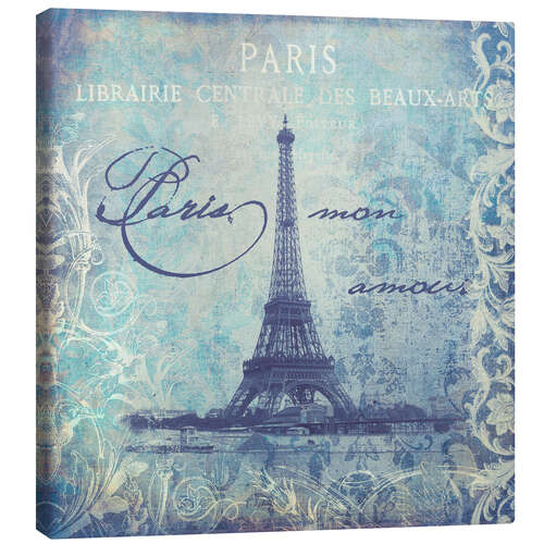 Canvas print Paris Mon Amour