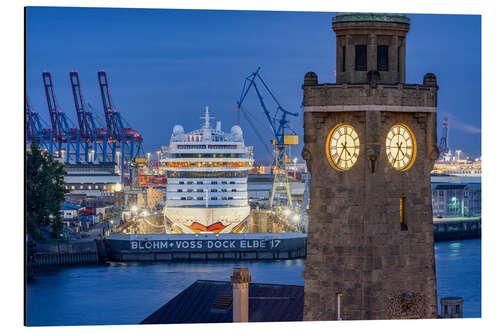 Alubild Pegelturm Sankt Pauli, Hamburg