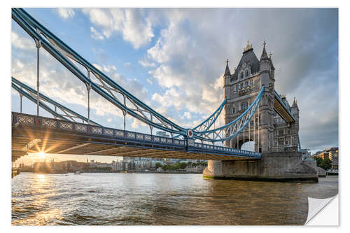 Sticker mural Tower Bridge London at Sunset