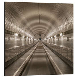 Cuadro de aluminio  Old Elbe-Tunnel in Hamburg - Jan Christopher Becke