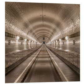 PVC print Old Elbe-Tunnel in Hamburg