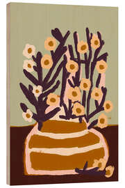 Holzbild Pastel Flower Impressions I