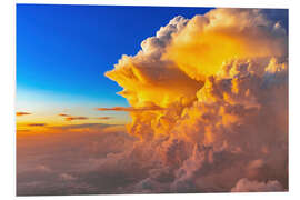 Tableau en PVC Big Storm Cloud at Sunset