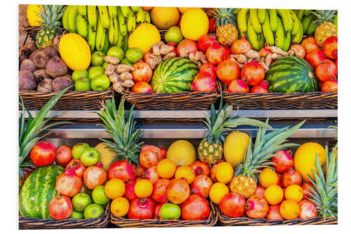 Foam board print Fresh fruits at the Carmel Market in Tel Aviv