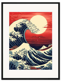 Gerahmter Kunstdruck Die Japanische Welle