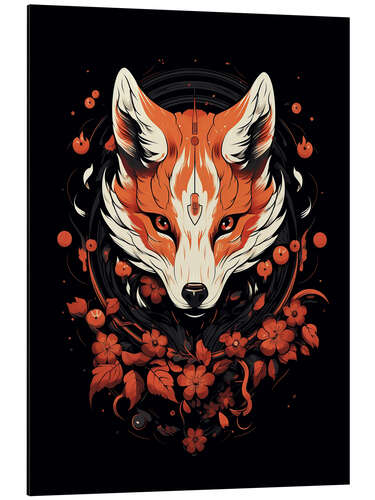 Aluminiumsbilde Floral Foxy